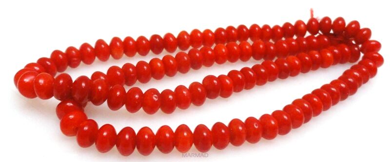 Koral czerwony - oponka 6x4mm