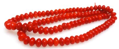 Koral czerwony - oponka 6x4mm