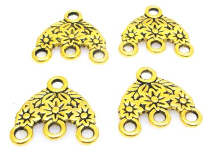 Łącznik, konektor, Baza filigranowa na wisior, kolczyki 15x15mm