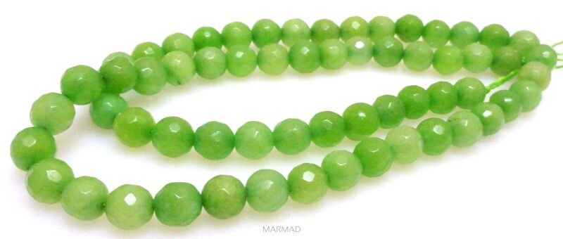 Jadeit fasetowany - kula 6mm 