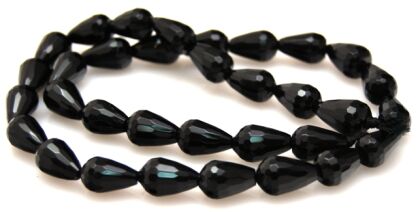 Onyks fasetowany - kropla 12x8mm