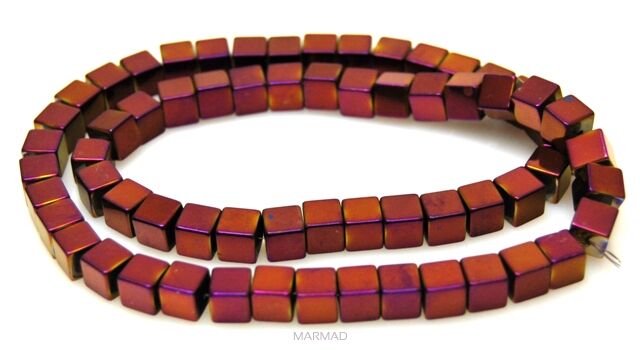 Hematyt - kostka 6x6mm 