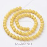 Jadeit Mashan- kula 6mm - żółty - 3