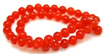 Jadeit - kula 8mm - pomarańczowy