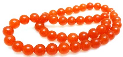 Jadeit - kula 8mm - pomarańczowy