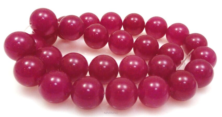 Jadeit - kula 14mm - fuksja