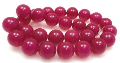 Jadeit - kula 14mm - fuksja