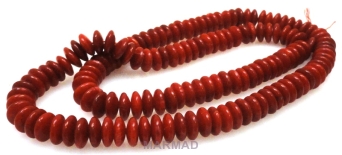Koral czerwony - dyski 7x3mm