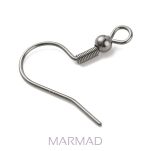 Bigle otwarte z kulką i sprężynką 20mm - stal nierdzewna- gunmetal - 3