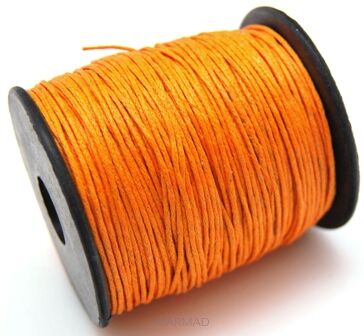 Sznurek jubilerski woskowany - o średnicy 1mm - żółty