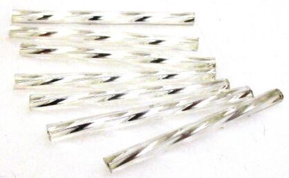 Rurka 35x3mm - kolor srebrny - Preciosa