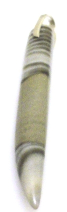 Zawieszka - krzemień pasiasty kieł 70x9x8mm + srebro 925