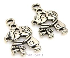 Element ozdobny do zawieszania - zakochana para 26x16mm