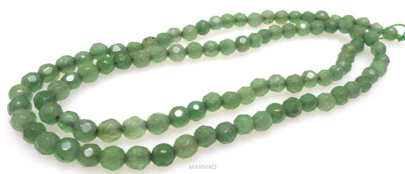 Jadeit fasetowany - kula 4mm 