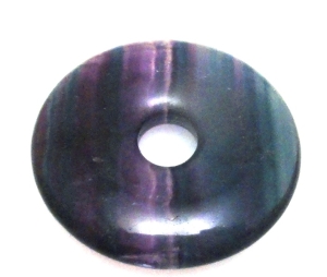 Fluoryt na zawieszkę - donut 30mm