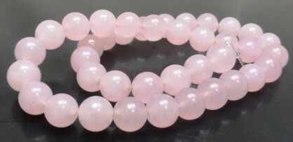 Jadeit - kula 10mm - kolor kwarcu różowego