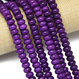 Jadeit malezyjski fioletowy- oponka 10x6mm