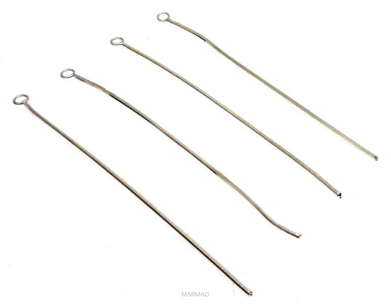 Żmijka z kółkiem 6,5cm. - srebro 925 - podstawa kolczyka