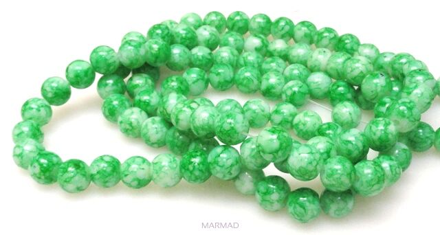 Koraliki kula 8mm - zielone