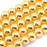 Hematyt - kula 2mm - pozłacany - 2