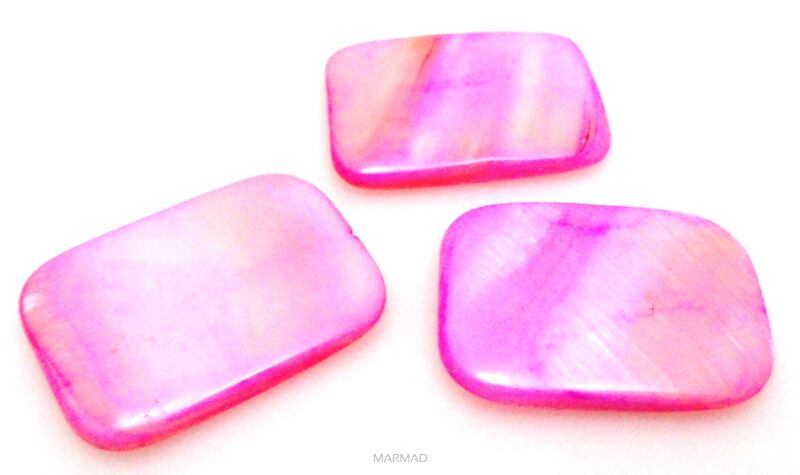 Muszla /Masa perłowa - prostokąt 30x22mm