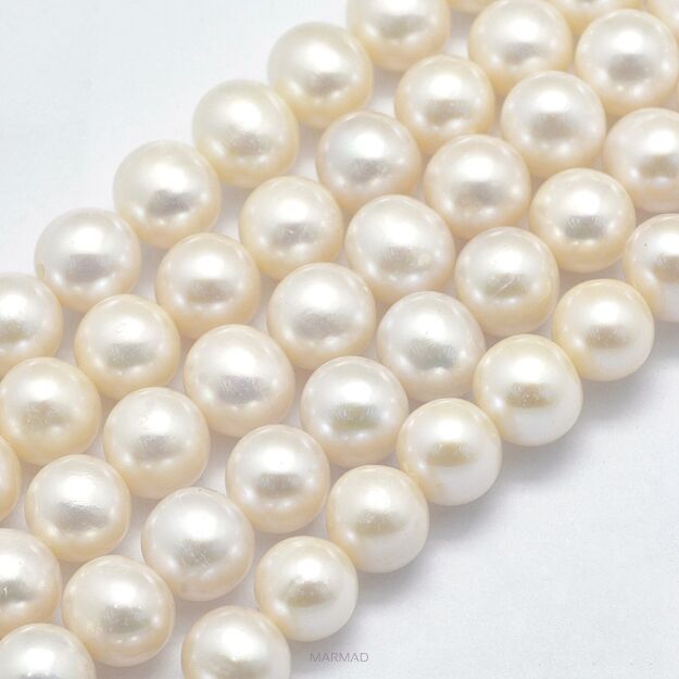 Perła rzeczna naturalna biała - kula 7/8mm