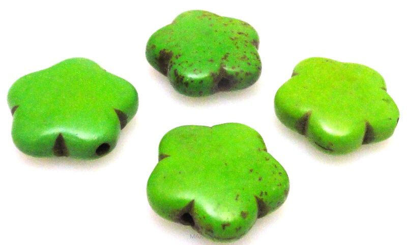 Howlit zielony - kwiatek 15mm