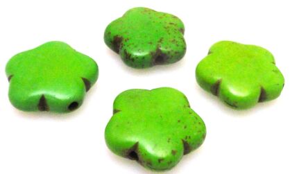 Howlit zielony - kwiatek 15mm