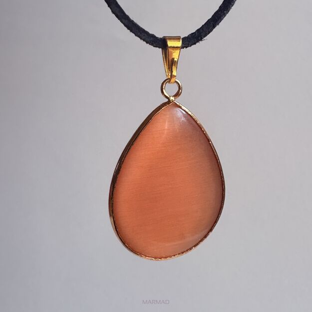 Kocie oko - gotowa zawieszka 32x23mm