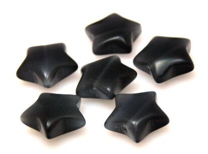 Kocie oko- uleksytowe - gwiazda 15mm - czarny