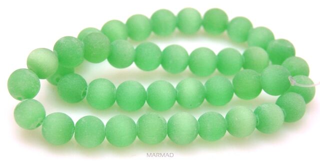 Uleksyt matowy - kula 10mm - jasno zielony