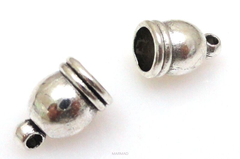 Końcówki ozdobne do wklejania z otworem 6mm