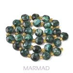 Szmaragd - fasetowany- moneta- 10mm x 5,5mm - 3