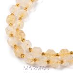 Cytryn naturalny - bicone beczułka 8x8mm - 4