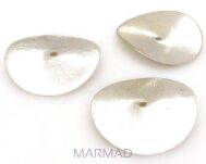 Talerzyk satynowy - 24mm - miedź posrebrzana