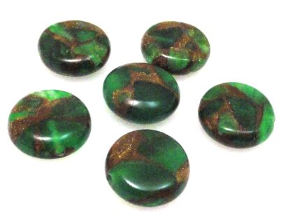 Kwarc z żywicą - moneta 12mm