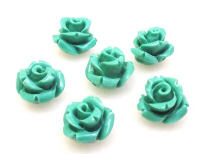 Koral - różyczka zielona 10mm
