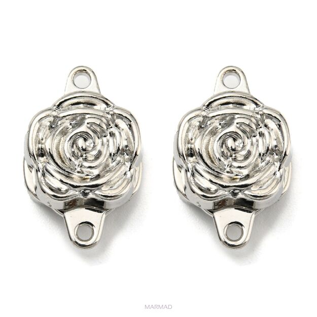 Zapięcie magnetyczne róża  18x 11,5mm