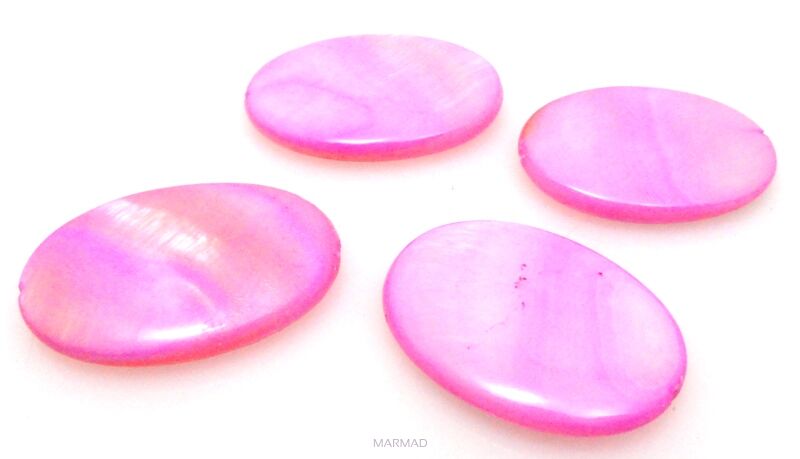Muszla /Masa perłowa - owal 25x18mm
