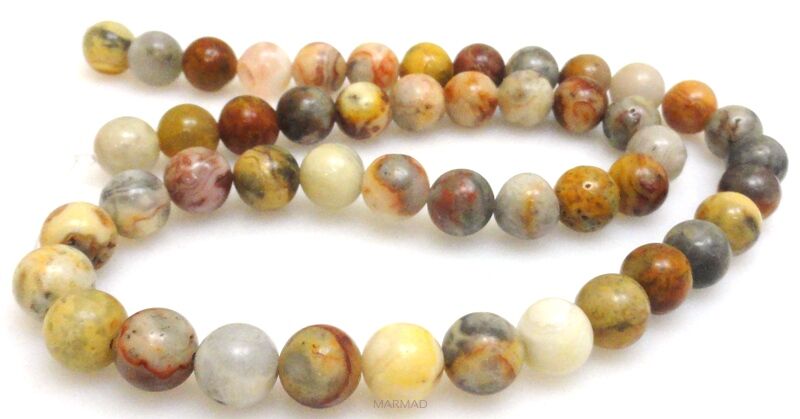 Agat Crazy Lace - kule 8mm