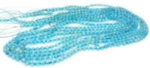 Topaz niebieski fasetowany - kula 3mm