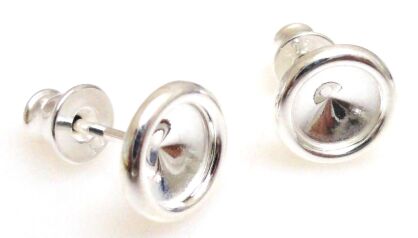 Bigle - sztyft do przyklejania koralików w komplecie z tulejką - srebro 925 - 1 para