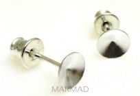 Bigle - sztyft do przyklejania koralików w komplecie z tulejką - srebro 925 - 1 para