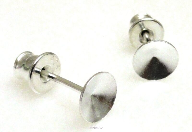 Bigle - sztyft do przyklejania koralików w komplecie z tulejką - srebro 925 - 1 para