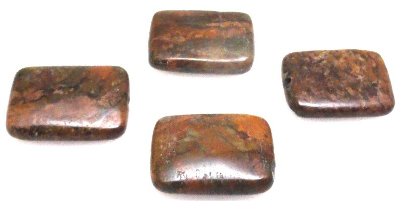 Jaspis impresja - prostokąt 18x13mm