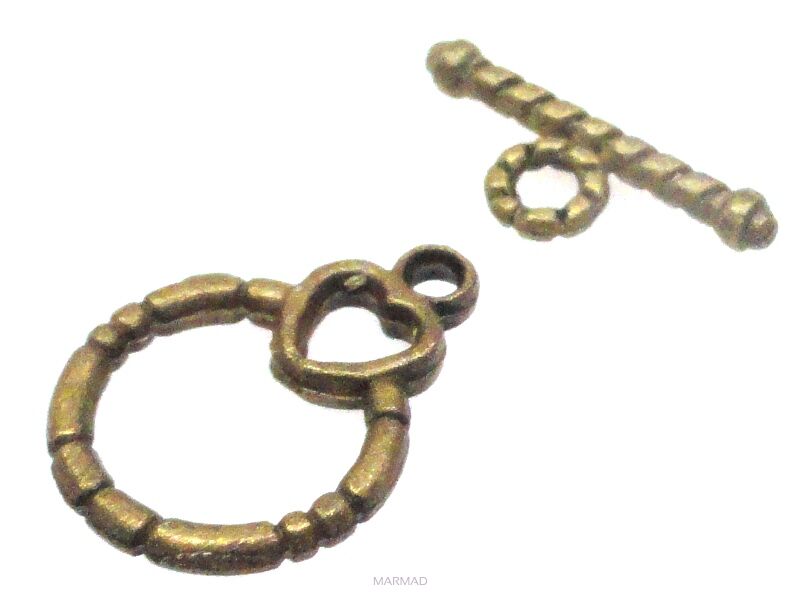 Zapięcie do korali - antyczny brąz