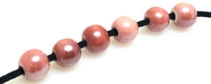 Ceramika - kula 8mm - pastelowy róż