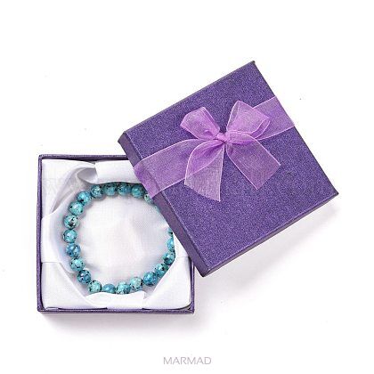 Opakowanie ozdobne na biżuterie- na bransoletkę- fioletowe