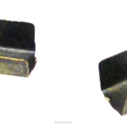 Końcówki do zaciskania 4mm - 1 para - antyczny ciemny brąz