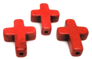 Howlit - krzyż 20x15mm - czerwony
